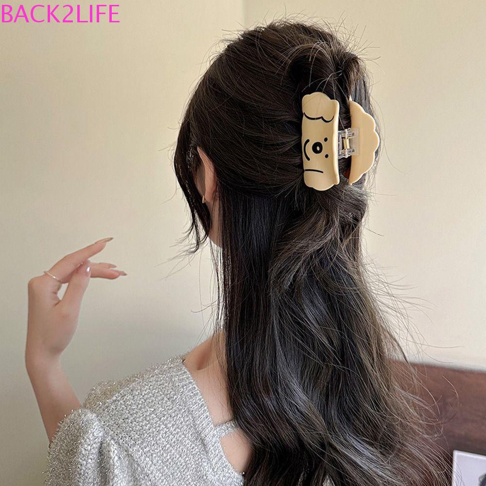 Kẹp Tóc Đuôi Ngựa Hình Học Hoạt Hình Sáng Tạo Thời Trang Hàn Quốc Thanh Lịch Back2Lilife