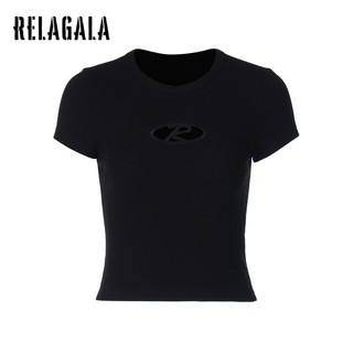 RelaGala Bảng Chữ Cái Nữ Rỗng Thời Trang Đa Năng Nút Áo Thun