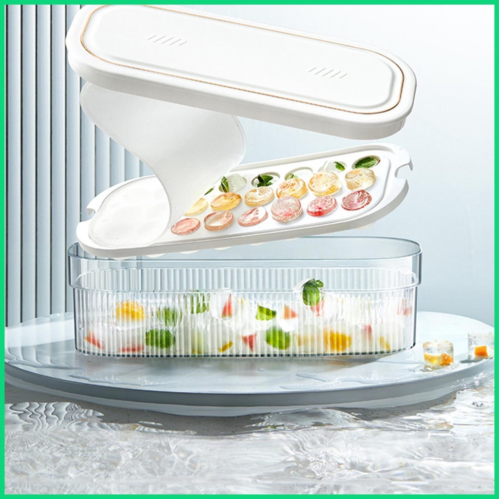 Khay Làm Đá Bằng Silicone Có Thể Xếp Chồng Lên Nhau Tiện Dụng