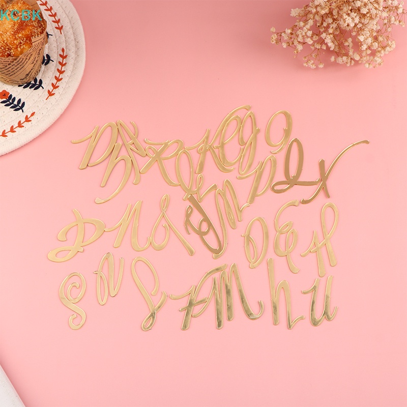 Topper Trang Trí Bánh Kem Bằng Acrylic Hình Chữ Happy Birthday