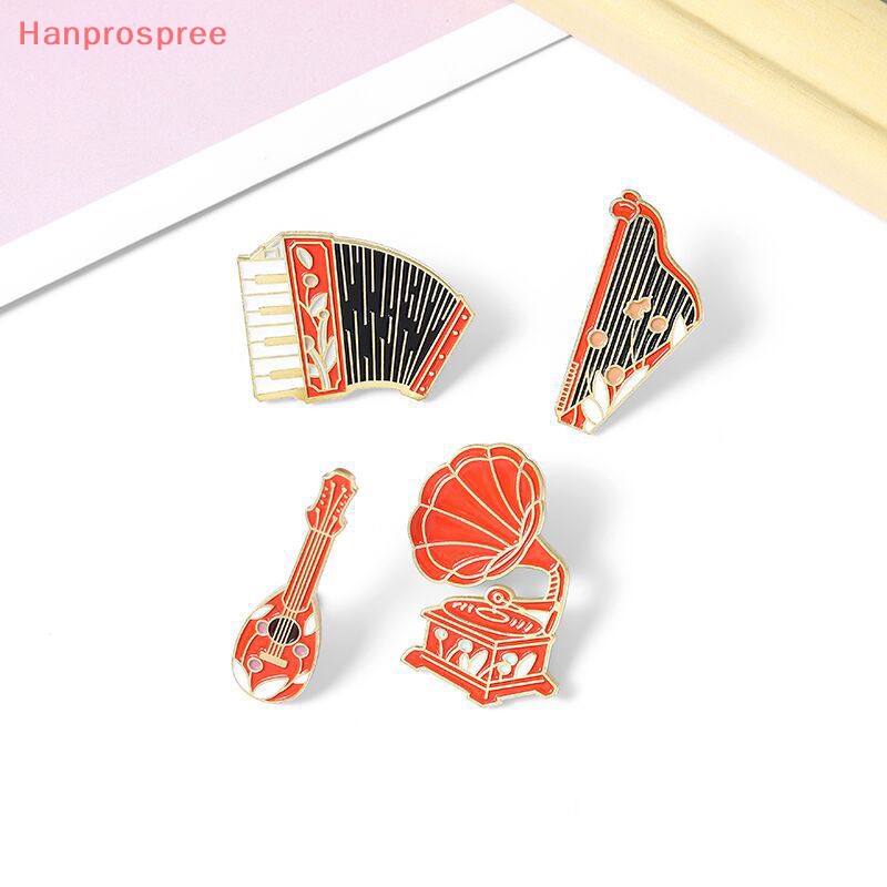 Hanprospree > Ghim Cài Áo Bằng Hợp Kim Tráng Men Đa Năng Hình Đàn Ghita Cổ Điển Sáng Tạo Thời Trang