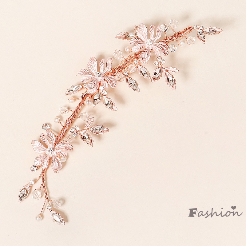 Kẹp Tóc Đính Đá Hình Hoa Lấp Lánh