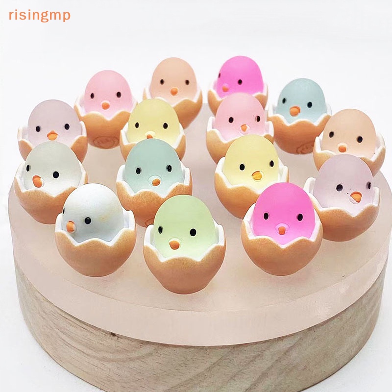 Set 2 Mô Hình Gà Con Bằng Nhựa Resin Dạ Quang Dễ Thương Trang Trí Nội Thất Xe Hơi
