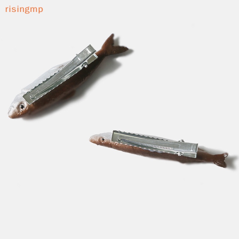 1 Kẹp Tóc Hình Cá Muối / Thức Ăn Tạo Kiểu Tóc Không Đường May Vui Nhộn Cho Nữ