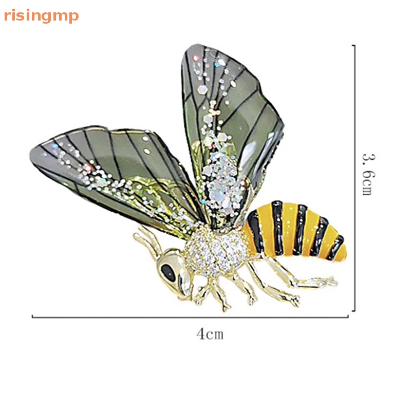 Ghim Cài Áo Hình Cánh Ong Trong Suốt Tráng Men Thời Trang Cho Nữ