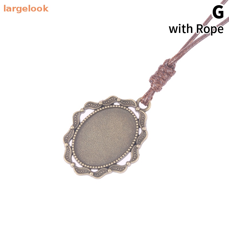 Khay Hình Oval 18 * 25mm Làm Mặt Dây Chuyền DIY