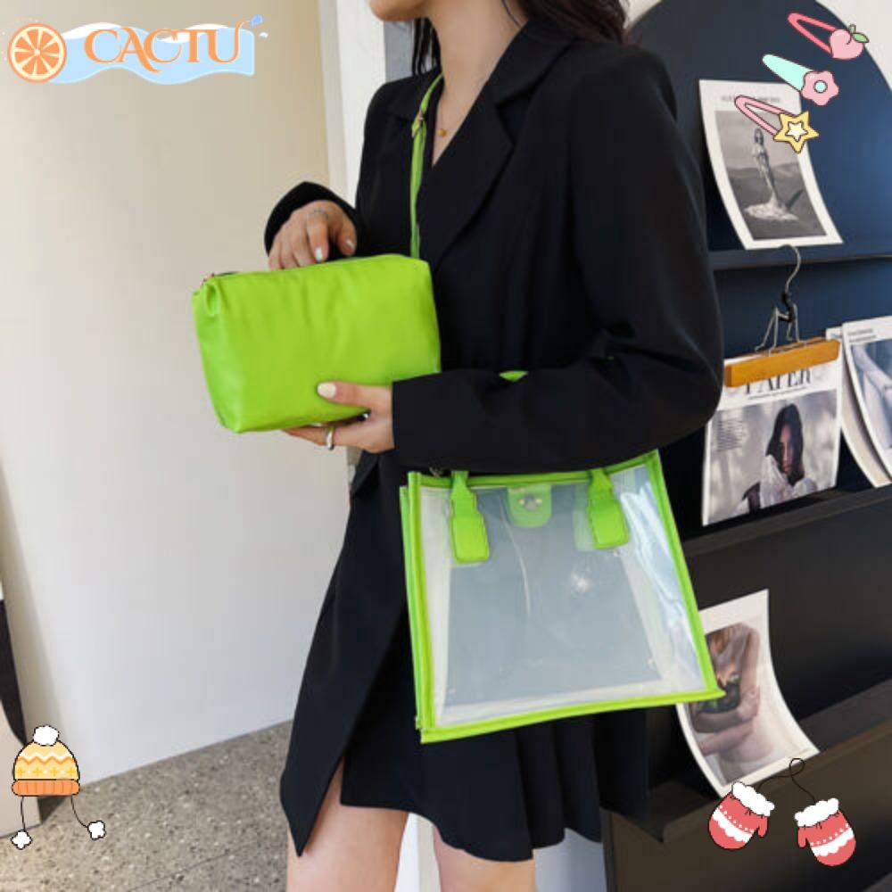 Túi Đeo Chéo Trong Suốt Màu Sắc Ngọt Ngào Thời Trang Cho Nữ