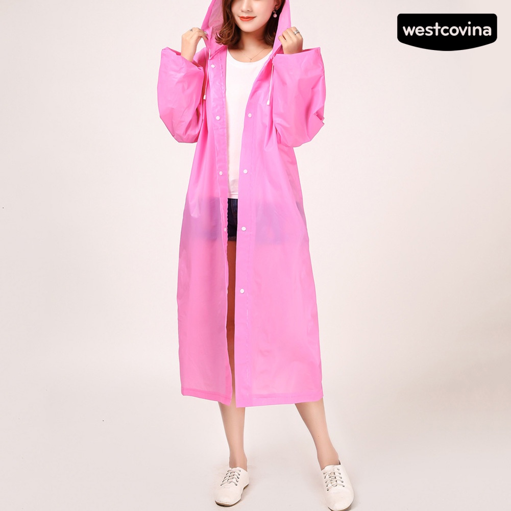 [COD]☁Áo Mưa Dáng Dài Có Mũ Trùm Chống Nước Có Thể Tái Sử Dụng Cho Nam Nữ
