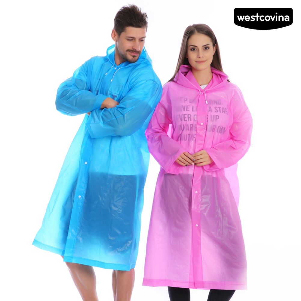 [COD]☁Áo Mưa Di Động Có Mũ Trùm Dày Dặn Chống Nước Có Thể Tái Sử
