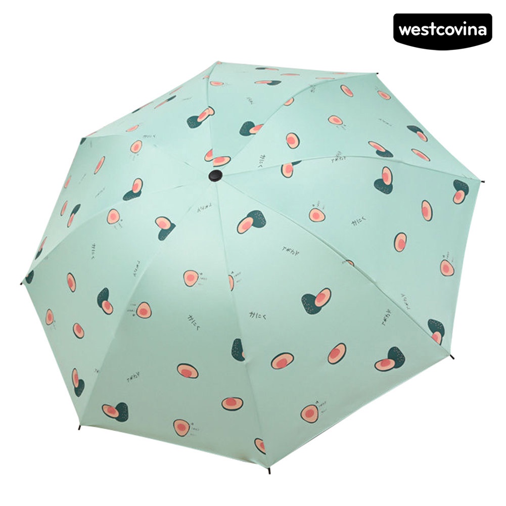 [COD]☁Dù Gấp Chống Tia UV Chống Thấm Nước Họa Tiết Cà Rốt Dễ Thương