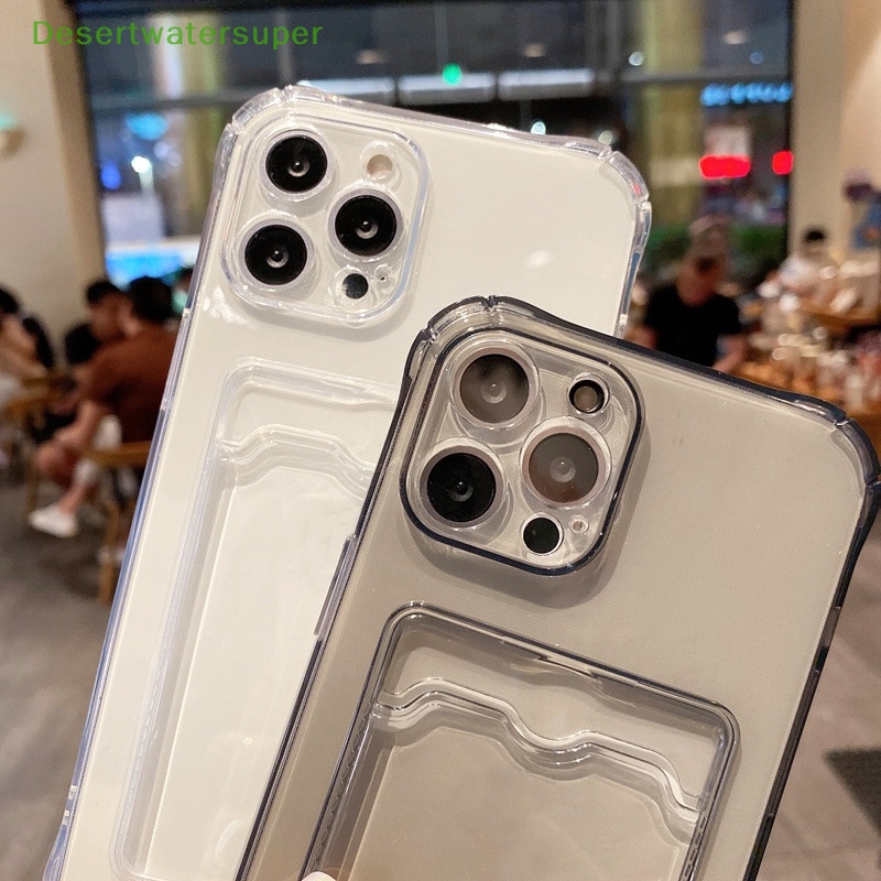 Ốp Điện Thoại Silicon Mềm Dạng Ví Đựng Thẻ Cho iphone 11 12 13 14Mini 11 Pro X XS Max XR 7 8 Plus SE