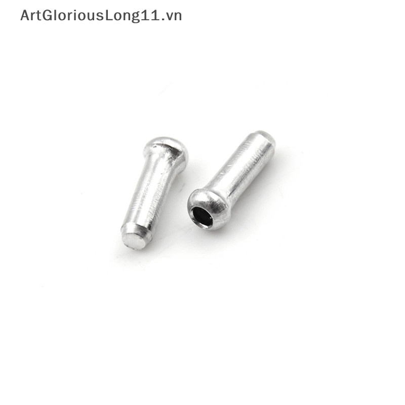 Set 100 Nắp Đậy Dây Phanh Xe Đạp Bằng Nhôm Màu Bạc