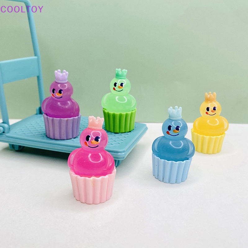 Cooltoy Set 2 Cốc Nhựa Phát Quang Mini Hình Người Tuyết Hoạt Hình Dễ Thương Trang Trí Bánh Kem