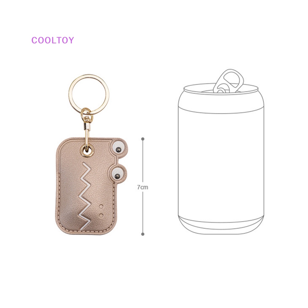 Móc Khóa Da Họa Tiết Hoạt Hình Đáng Yêu Dành Cho Chìa Khóa Xe Hơi