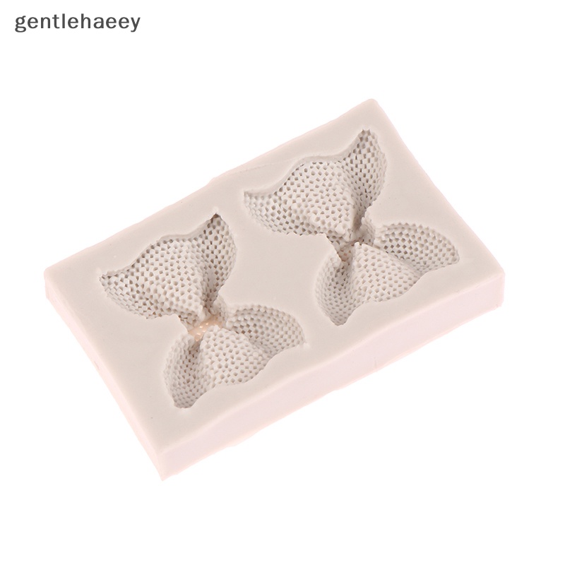 1 Khuôn Silicone Làm Bánh Hình Nơ Nhỏ 3D