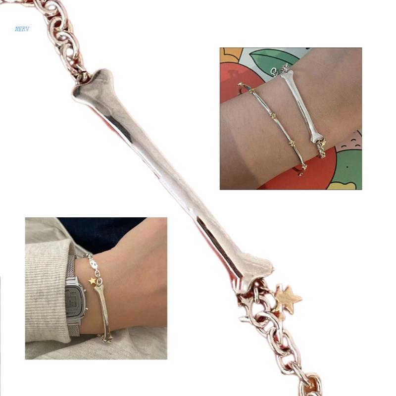 Vòng Tay Hình Xương Chó Ngôi Sao Năm Cánh Phong Cách Hip hop Cá Tính