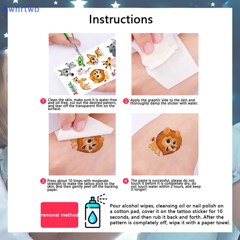 Set 10 Hình Xăm Dán Chống Thấm Nước Hình Bướm Nhiều Màu Sắc Dễ Thương Cho Bé Mới