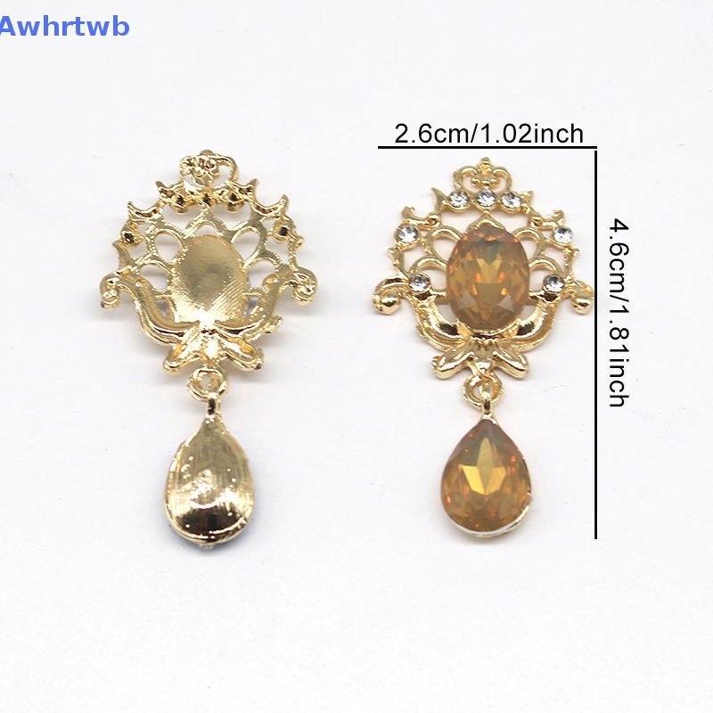 Ghim Cài Áo Bằng Hợp Kim Đính Đá 46 * 26MM DIY Mới