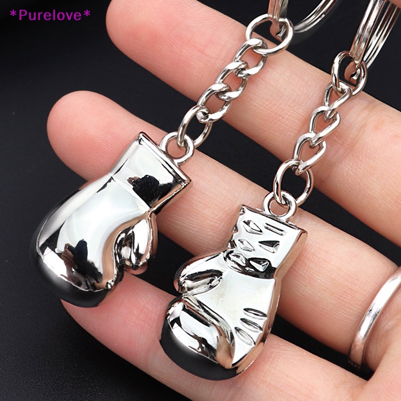 Móc Khóa Kim Loại Hình Găng Tay Boxing 3D Độc Đáo Mới