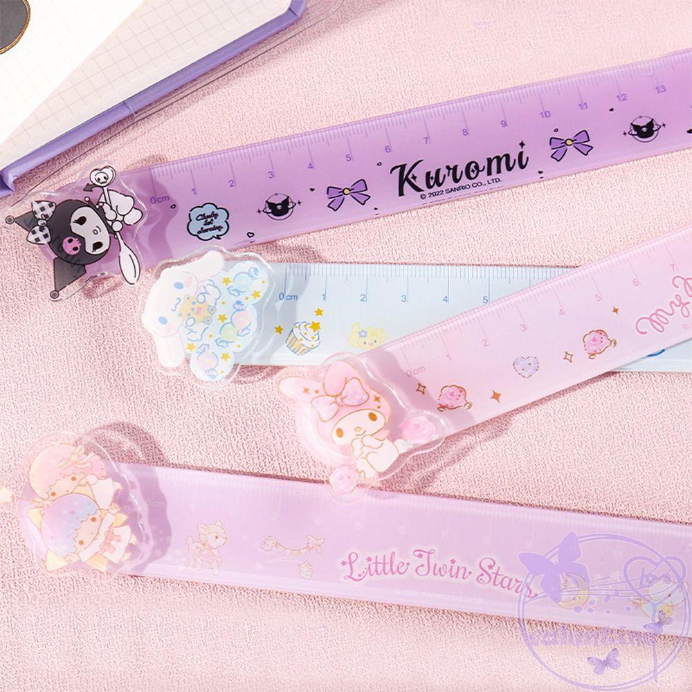 Thước Đo Dạng Thẳng Họa Tiết Hoạt Hình Đáng Yêu Dành Cho Học Sinh