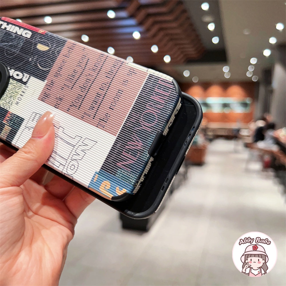 Ốp Điện Thoại Da Giả Viền TPU Dẻo Họa Tiết Tranh Sơn Dầu Chống Bụi Bẩn Cho IPhone 14 Pro Max 11 12 11 Pro Max X 7Plus