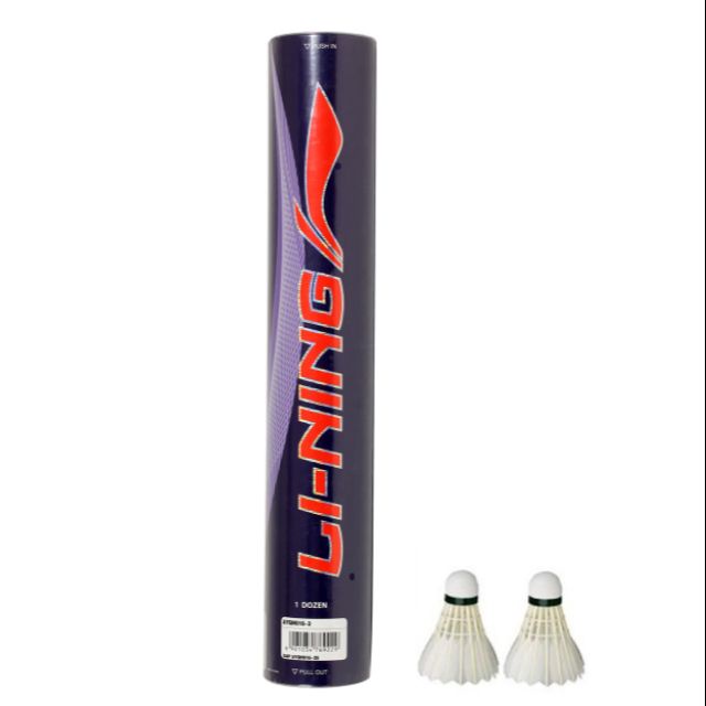 Hộp quả cầu lông LiNing thi đấu quốc tế AYQN024 Tốc độ 76 (Hộp 12 quả)
