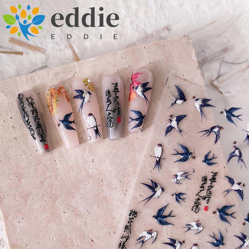 Miếng Dán Trang Trí Móng Tay 26 Kiểu Thư Pháp Trung Hoa Xinh Xắn