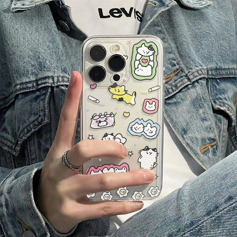 ✅Ốp Điện Thoại Mềm Chống Sốc Họa Tiết Hoa Đơn Giản Cho Apple plus14proiPhone1213 6In7811 max