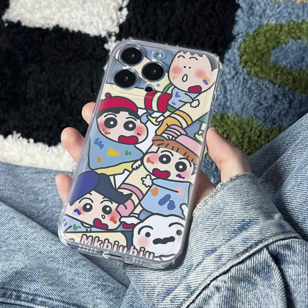 ✅Ốp Điện Thoại Mềm Chống Sốc In Hình Shin-Chan OHCV 11 + 1378 6In Đơn Giản Cho iPhone 14Pro 12