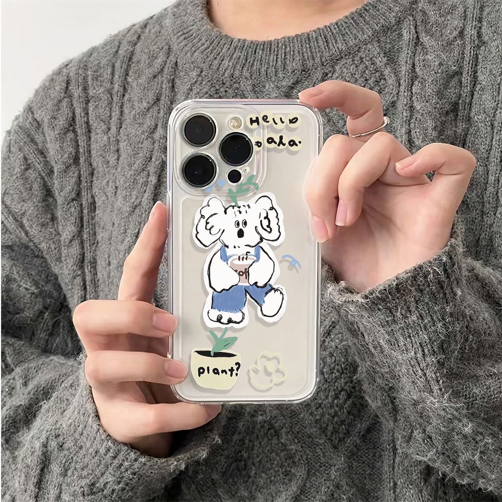 ✅Ốp Điện Thoại Dẻo Họa Tiết Gấu Koala Dễ Thương Chống Sốc Cho iPhone12plus 14pro 6Inmax7811 13