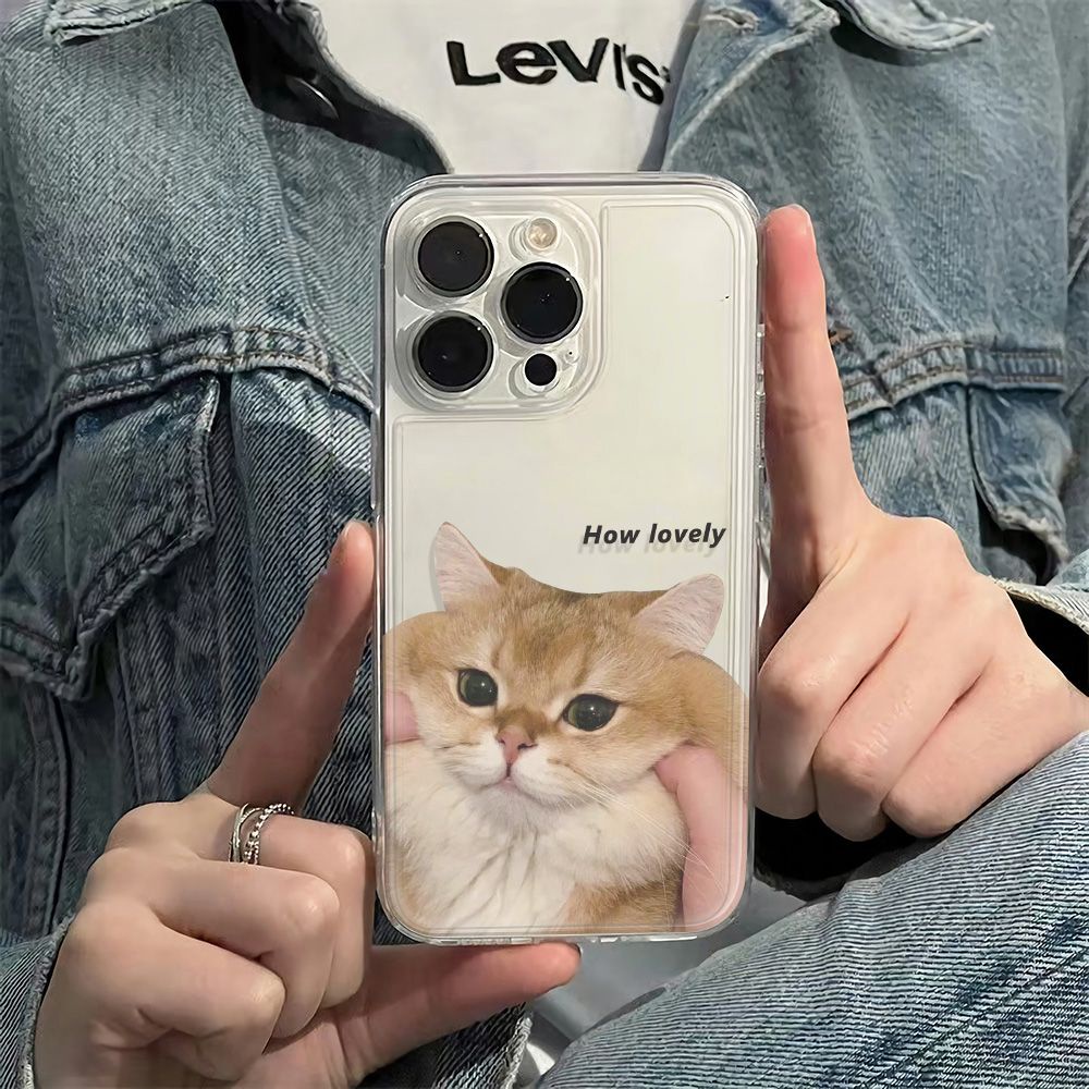 ✅Ốp Điện Thoại Mềm Chống Sốc In Hình Mặt Mèo Cho Iphone 14pro 1211 78 Plus 6In 13max