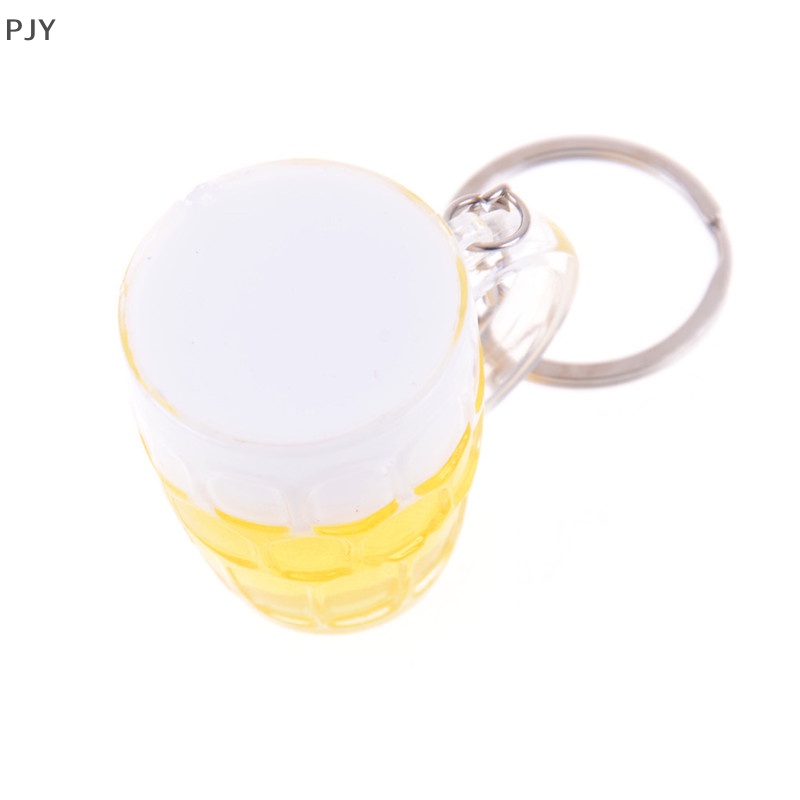 Móc Khóa Cốc Bia Bằng Nhựa Resin Thiết Kế Độc Đáo Trang Trí Giáng Sinh / Sinh Nhật / Giáng Sinh