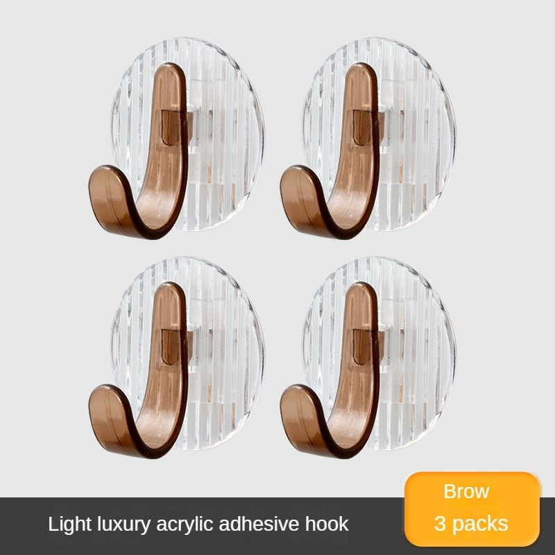 Móc treo áo quần acrylic dán tường dính mạnh không đục lỗ liền mạch cho hộ gia đình treo khăn phòng tắm
