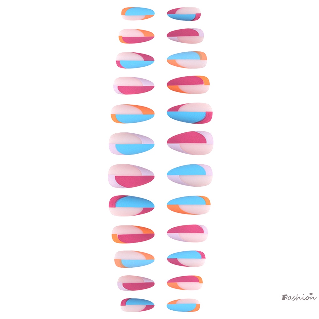 Móng Tay Giả Màu Sắc Tương Phản Nhẹ Nhàng Bền Bỉ