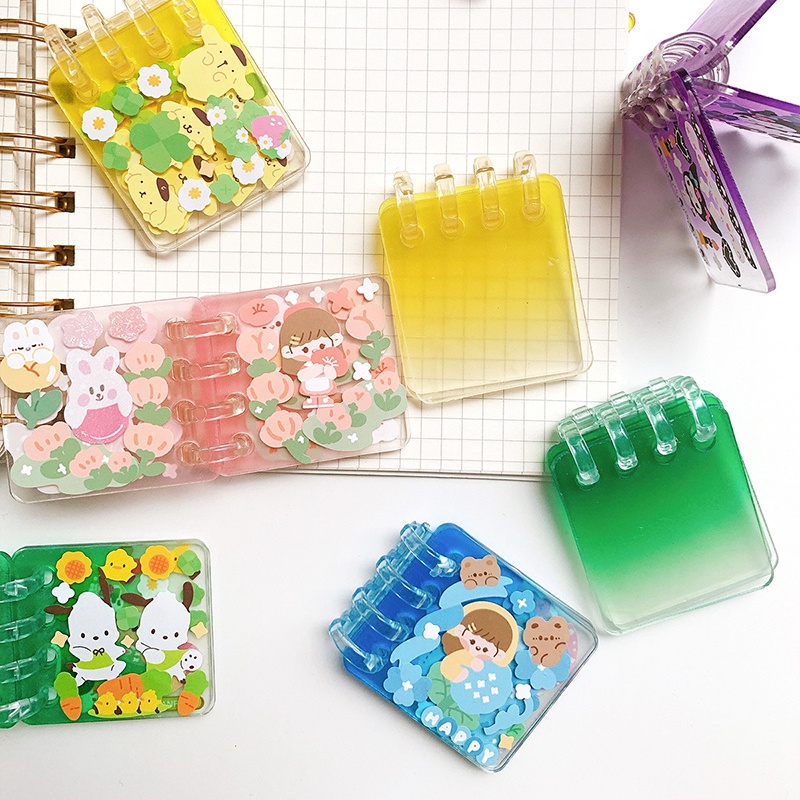 Sticker Dán Trang Trí Sổ Tay Bằng Acrylic Hình Dễ Thương DIY