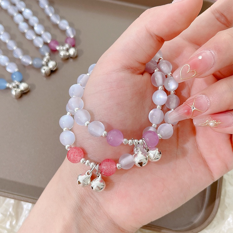 Vòng Đeo Tay Trong Suốt Hình Mặt Trăng Dễ Thương Cho Bé Gái