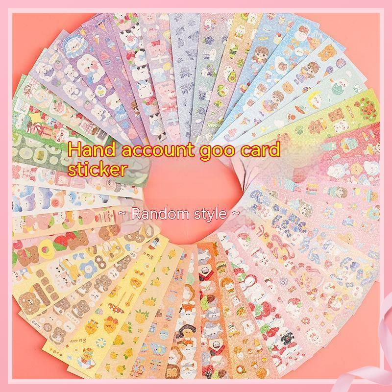 Guka Nhãn Dán Laser Trang Trí Sổ Tay diy Hình Cô Gái Trái Tim Phong Cách ins