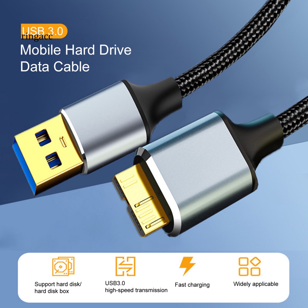 Cáp Sạc Nhanh USB3 5Gbps Chống Nhiễu Bện Dây Thông Dụng