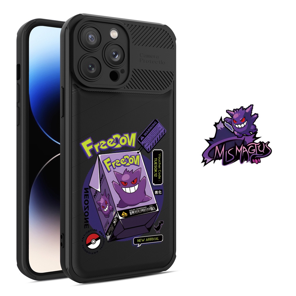 Ốp Điện Thoại Sợi Carbon Hình Pokemon Cho iphone 13 Pro MAX 13Pro 13ProMax 12 12ProMax 11 11Pro 11ProMax X XS MAX XR SE 2020 ip 7 8