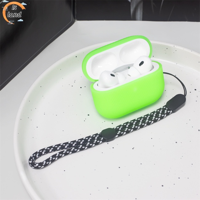 Vỏ Bảo Vệ Hộp Sạc Tai Nghe A Tripod Aripods Pro 2 Bằng Silicon Mềm Họa Tiết Lượn Sóng Màu Trơn Chống Bụi