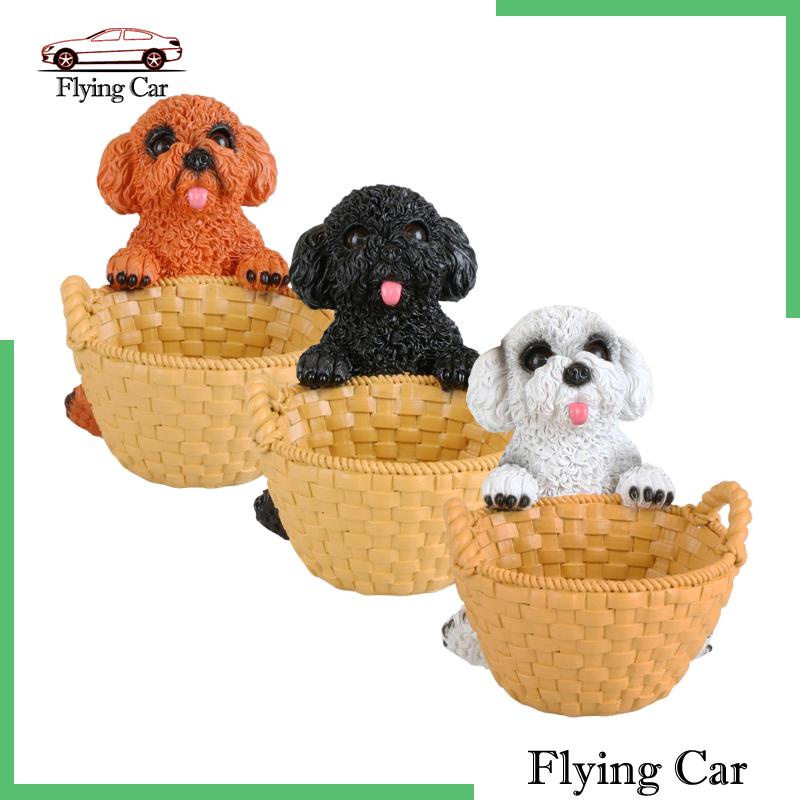 Mô Hình Chú Chó Có Giỏ Đựng Đồ Dùng Trong Nhà Hàng / Văn Phòng Lzdjfmy2