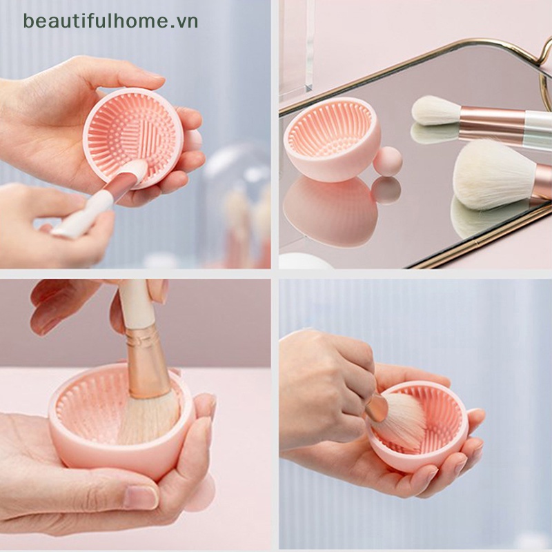 Miếng Silicone Vệ Sinh Cọ Trang Điểm Tiện Dụng