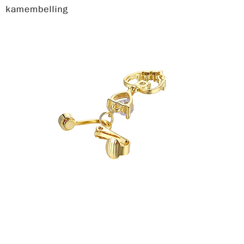 Khuyên Rốn Đính Đá Hình Trái Tim Thời Trang Cho Nữ