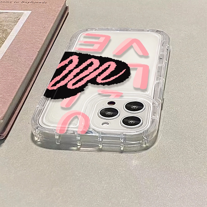 Ốp Điện Thoại Silicon TPU Mềm Trong Suốt Chống Sốc In Họa Tiết Trái Tim Cho IPhone 14 13 11 12 Pro XS Max X XR 7 + 8 Plus