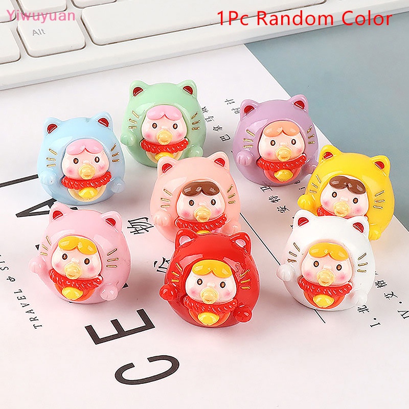 1 Đồ trang trí Mèo May Mắn Mini Trang Trí Tiểu Cảnh / Xe Hơi