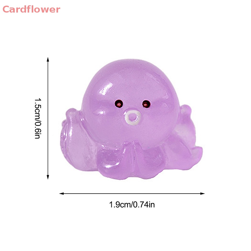 Bộ 2 Tượng Bạch Tuộc Dạ Quang Dùng Trang Trí Tiểu Cảnh Mới