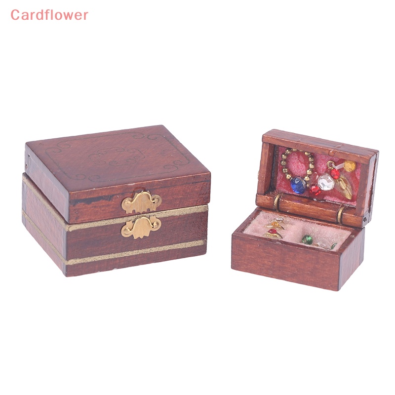 1 Bộ Hộp Trang Sức Mini Trang Trí Nhà Búp Bê DIY Mới