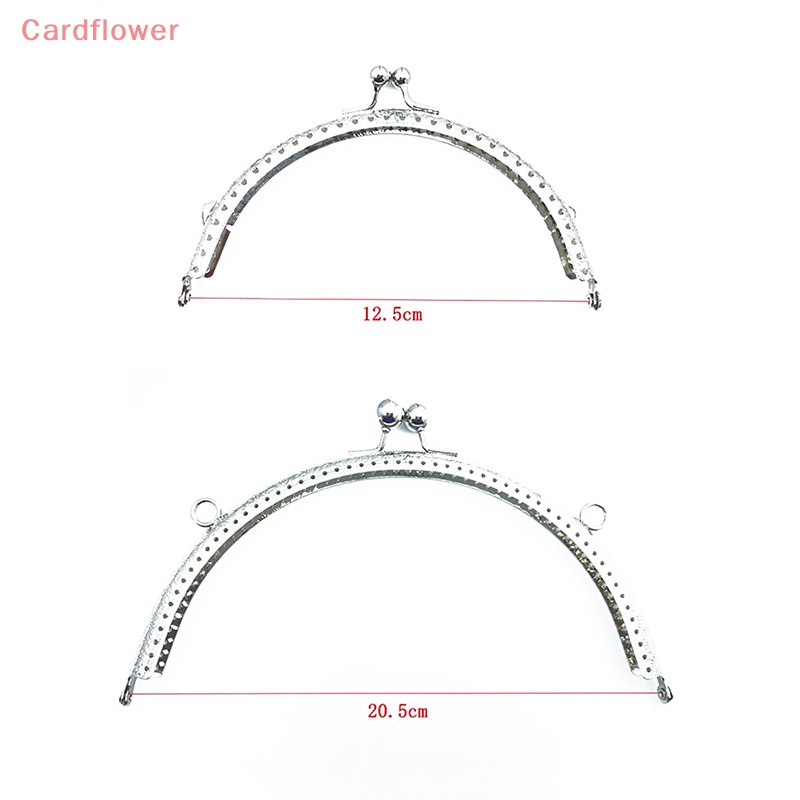 1 Khung Khóa Túi Xách Hình Bán Nguyệt Bằng Bạc Bóng 8.5 / 10.5 / 12.5 / 15.5CM DIY Mới