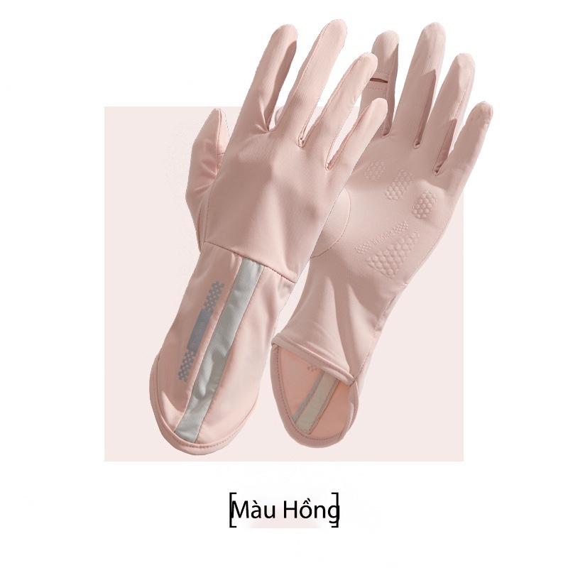 Đôi Găng Tay Chống Nắng Chống Trượt Thoáng Khí Cho Nữ upf50 +
