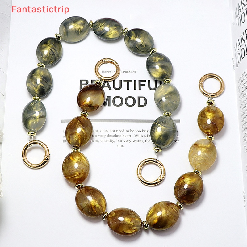 Set 5 Hạt Acrylic 29 X 24Mm Tạo Hiệu Ứng Lỗ Thẳng Dùng Làm Trang Sức DIY Mới